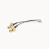 20pcs SMA Cable Soldering Angled with Black RF1.13 Coaxial Cable to IPEX Ⅰ