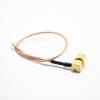 Angled RP SMA Male to UFL-3 with RG178,170mm Cable Harness
