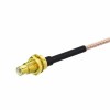 20 pièces câble coaxial à vendre avec IPX u.fl à SMC femelle cloison droite RF câble coaxial RG178 20CM