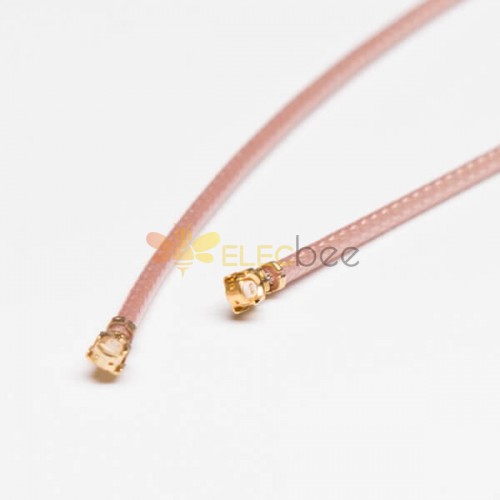 2pcs Coaxial Cable RF Connector with Brown IPEX for RG178 + TD 20cm