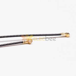 2pcs Coaxial to RF Cable Manufacturers 0.81 Black 2pcs IPEX Ⅲ to IPEX Ⅲ