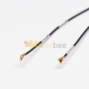 IPEX RF Cable Coaxial Black 0.81 IPEX Ⅴ to IPEX Ⅴ and Plating Silver Buckle