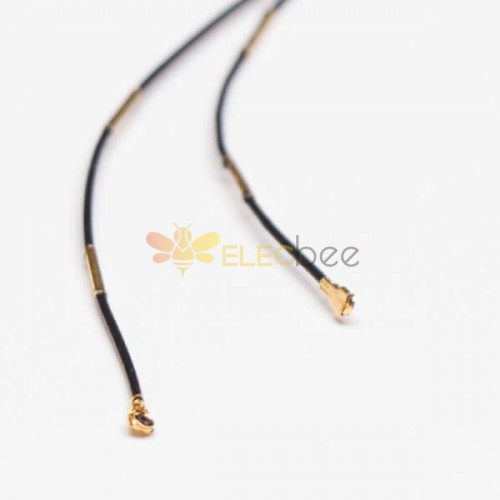 IPEX RF Coaxial Cable Manufacturers Black 0.81 with IPEX Ⅴ to IPEX Ⅴ and Gold-plated Buckle