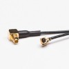 MMCX Coaxial Cable Right Angled Male with RF 1.13 Black Cable + IPEX