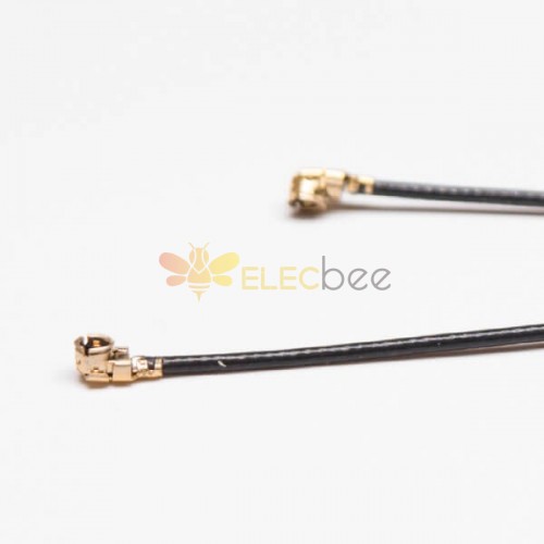 2pcs RF Cable Coaxial Component RF1.13 Black with IPEX Ⅰ to IPEX Ⅰ