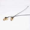 20pcs SMA Cable Soldering Angled with Black RF1.13 Coaxial Cable to IPEX Ⅰ