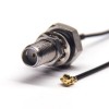 SMA Conector Cable Conjunto Demontaje Recto Blukhead Montaje en Panel de Acero Inoxidable/Latón Coaxial IPEX