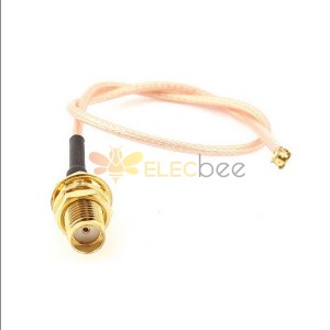 SMA Ipex Cabo RG178 Coaxial Cable Montagem 15CM