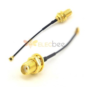 SMA Pigtail Cable to Ufl Extension Cable 1.13 Cable 10CM