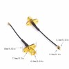 20pcs UFL to SMA Cable 5CM with SMA Female Panel Mount to Ufl.ipx 1.13 Cable