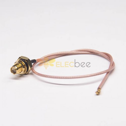 SMA Cable Straight Blukhead à IPEX Coaxial Cable Assembly