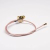 30pcs Waterproof SMA Cable Straight Female Blukhead to IPEX I Coaxial Cable Assembly RG178 20cm