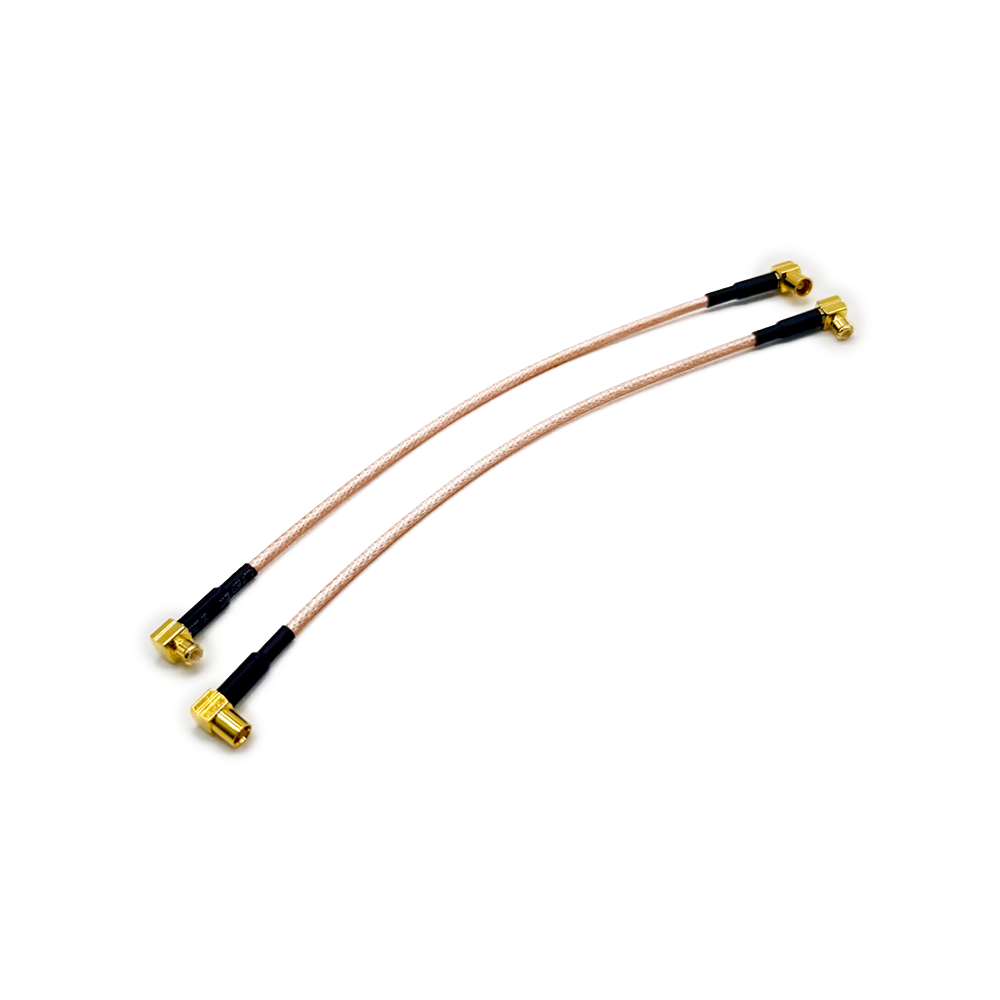 20 piezas Cable de extensión MCX macho a hembra Cable MCX en ángulo recto con RG316