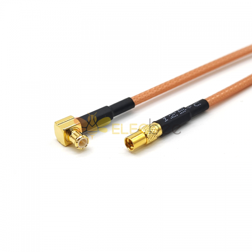 20 Stück MCX-zu-MMCX-Kabel, abgewinkelter Stecker auf 180-Grad-Buchse mit RG316