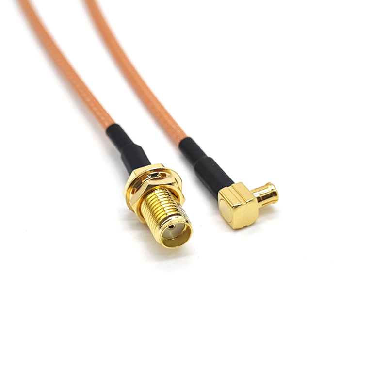 20 Stück RF-Kabel SMB-Verlängerungskabel Stecker gerade auf MCX-Stecker abgewinkelt Kabel mit RG174
