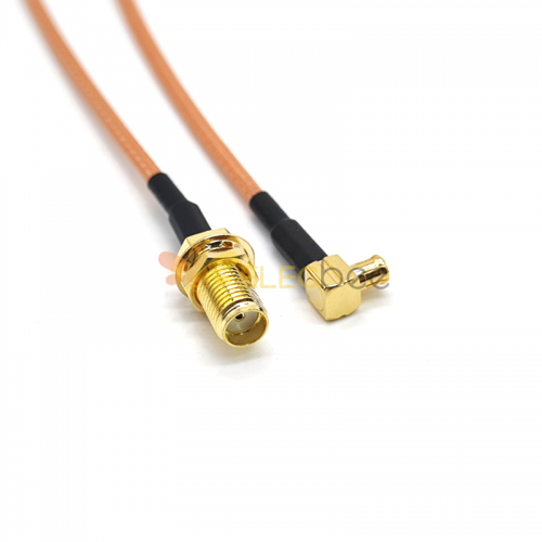 20 piezas Cable RF SMB Cable de extensión macho recto a MCX macho Cable en ángulo con RG174