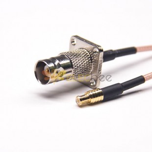 BNC Cable Extension 4Holes Flange 50Ohm Straight Female to MCX Straight Male with RG316 10cm