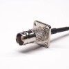 BNC Cable Extension 4Holes Flange 50Ohm Straight Female to MCX Straight Male with RG316