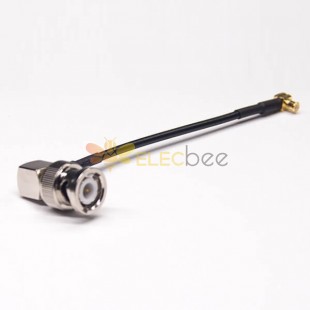 BNC Cable Extensions Right Angled Male 50Ohm to MCX Right Angled Male with RG174 10cm