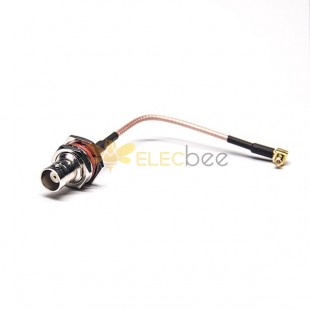 BNC Cable Female Straight to MCX Male Angle with RG316 10cm