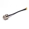 20pcs BNC Connector with Cable Straight Male 50Ohm to MCX Angled Male with RG316