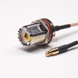 RG316 ile MCX Erkek Düz Kablokablo UHF Düz Kadın Kablo Konektörü