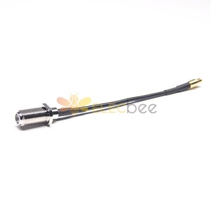 F Type Coaxial Cable Connector Female Straight to MCX Male Straight with RG174