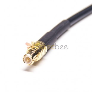 F Type Coaxial Cable Connector Female Straight to MCX Male Straight with RG174
