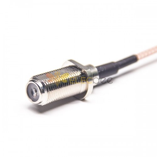 20 Stück F-Typ auf MCX-Kabel, 180-Grad-Buchse auf Koaxialkabel, abgewinkelter Stecker mit RG316