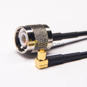 Female MCX Right Angle to TNC Straight Male for RG174 Cable Assembly