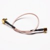 MCX Male Coaxial Cable Right Angled to MCX Male Cable Assembly