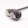 MCX Plug 90 grados macho oro a N tipo macho níquel chapado RF Cable coaxial con RG174