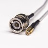 MCX Straight Plug 180 Grau Masculino para BNC Straight Male Coaxial Cable com RG316