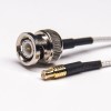 MCX Straight Plug 180 Degree Male to BNC Straight Male Coaxial Cable with RG316 10cm