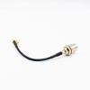MCX to BNC Cable RG174 Waterproof BNC Female Rear Blukhead to Right Angle MCX Female Connector