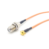 MCX to F Cable Adapter RG316 15CM with MCX Male Right Angle to F Female 2pcs