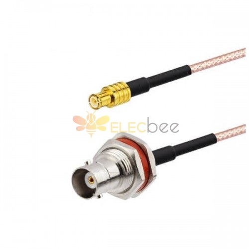 Cable RF 50 Ohm BNC hembra a MCX macho Pigtail Cable 15cm para TV SDR USB Stick Tuner