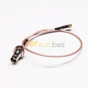 RF Câble Coaxial imperméable à l'eau BNC Female Bulkhead à Right Angle MCX Male Cable Assembly Crimp