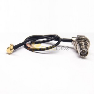 RF Coaxial Cable Assemblies MCX Right Angle Male Blukhead to TNC Female 90 Degree