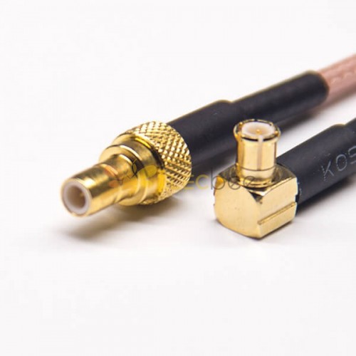 Câble SMB Femelle Droite à MCX Male Angled Coaxial Câble avec RG316