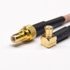 Câble SMB Femelle Droite à MCX Male Angled Coaxial Câble avec RG316 10cm