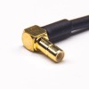 SMB Cables Female Angld to MCX Angled Female Gold Cable with RG316