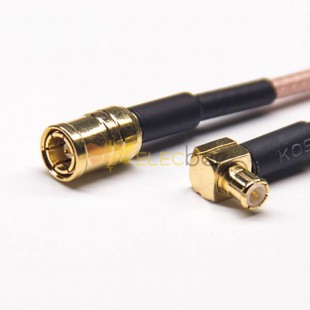 SMB Male Connector Cable Straight to MCX Male Angled Cable with RG316 10cm