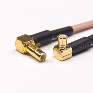 SMB Right Angled Feminino para MCX Angular Rf Male Coaxial Cable com RG 316