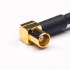 20pcs SMB Straight Jack Female to MCX Angled Female Coaxial Cable with RG316