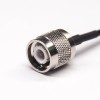 TNC Cable Connector Straight Male to MCX Angled Male Coaxial Cable with RG174