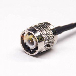 10CM TNC Cable Connector Straight Male to MCX Angled Male Coaxial Cable with RG174