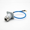 Coax Cable Male to Female MMCX Right Angle to N Type Straight Four Hole Flange RF Cable