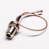 Coaxial RF Cables Waterproof N Bulkhead Female to Right Angle MMCX Male Cable Assembly Crimp