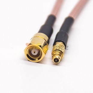20pcs connecteur MMCX droit mâle à câble coaxial femelle droit SMC avec RG316